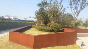 老城耐候钢挡土墙